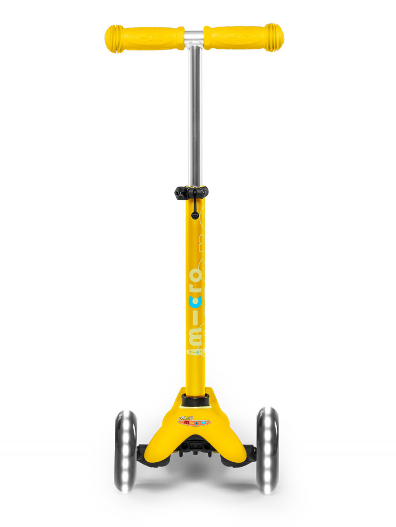 Trottinette 3 roues Mini Micro Deluxe Jaune LED - Micro Mobility