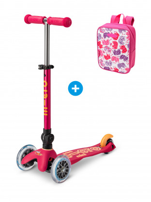 Trottinette 3 roues Mini Micro Deluxe Rubis Pliable