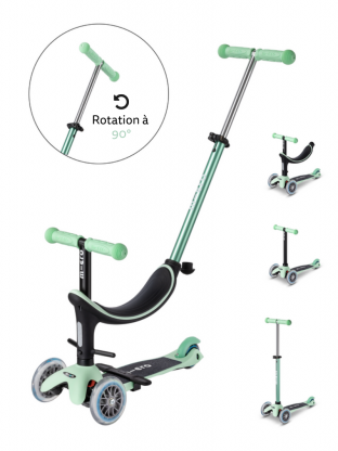 Trottinette Pliable 3 Roues Pour Enfants 2-8 Ans - Avec Lumières LED, Guidon Réglable - Portable Pour Voyages, Camping, Jardin