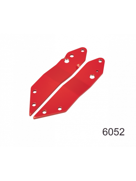 Plaques rouges gauches et droites