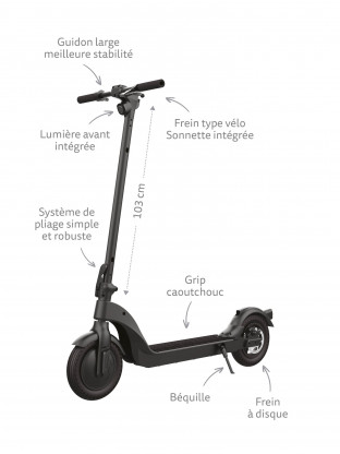 Trottinette électrique Micro X10 - Presque Parfait