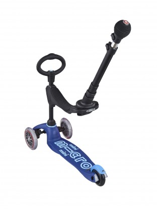 Trottinette Mini 3en1 Deluxe Push Bleu