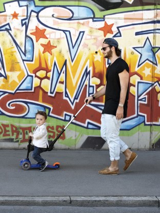 Trottinette Mini 3en1 Deluxe Push Bleu