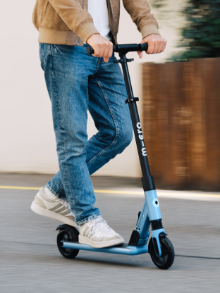Trottinette enfant Micro Sprite Suspension Bleu Clair
