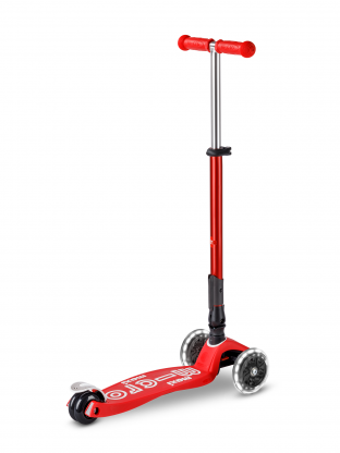 Trottinette enfant Maxi Micro Deluxe pliable Rouge LED