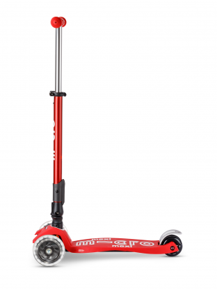 Trottinette enfant Maxi Micro Deluxe pliable Rouge LED