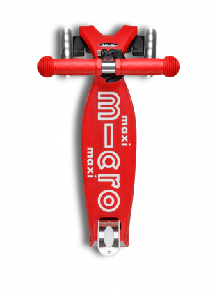 Trottinette enfant Maxi Micro Deluxe pliable Rouge LED