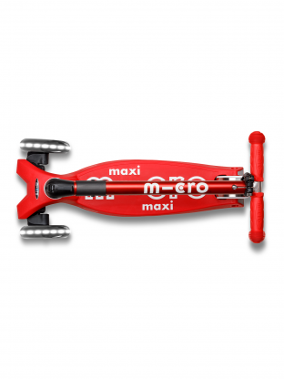 Trottinette enfant Maxi Micro Deluxe pliable Rouge LED