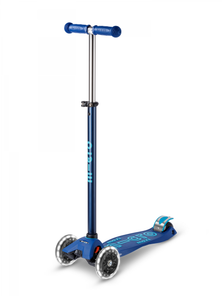 Trottinette enfant Maxi Micro Deluxe Bleu Navy LED