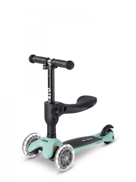 Trottinette évolutive Mini Micro 3en1 Lite Mint LED
