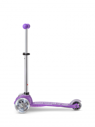 Trottinette enfant Mini Micro Deluxe Glitter Rose LED