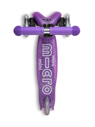 Trottinette enfant Mini Micro Deluxe Glitter Rose LED