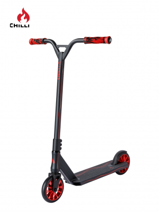 Trottinette Freestyle Chilli Wave Track S Gris foncé & Rouge