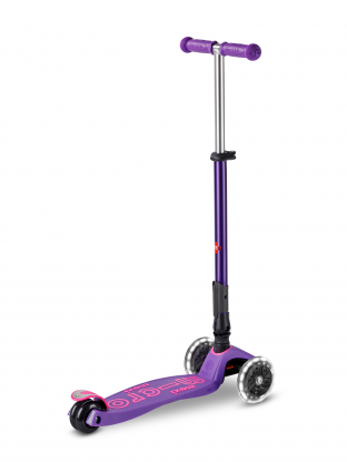 Trottinette enfant Maxi Micro Deluxe pliable Violet LED