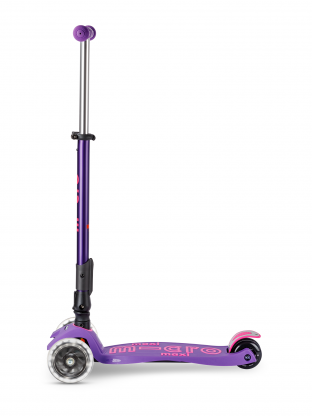 Trottinette enfant Maxi Micro Deluxe pliable Violet LED