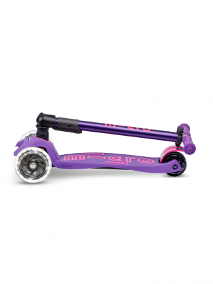 Trottinette enfant Maxi Micro Deluxe pliable Violet LED