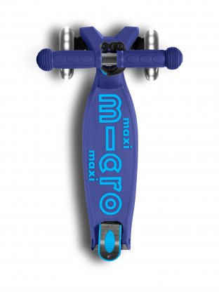 Trottinette enfant Maxi Micro Deluxe pliable Bleu Navy LED