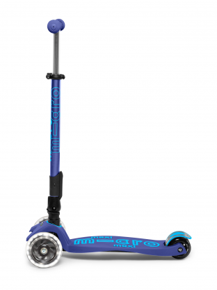 Trottinette enfant Maxi Micro Deluxe pliable Bleu Navy LED