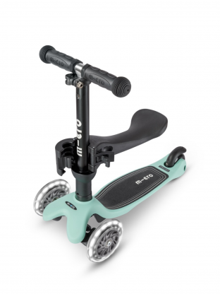 Trottinette évolutive Mini Micro 3en1 Lite Mint LED