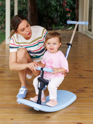 Trottinette Mini Micro Deluxe Rock & Go Bleu Ardoise LED