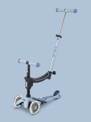 Trottinette Mini Micro Deluxe Rock & Go Bleu Ardoise LED