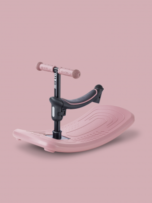 Trottinette Mini Micro Deluxe Rock & Go Rose Poudré LED