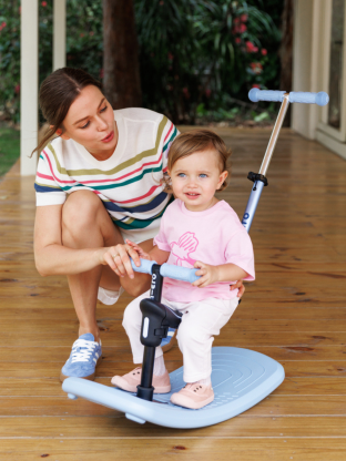 Trottinette Mini Micro Deluxe Rock & Go Rose Poudré LED