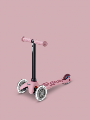 Trottinette Mini Micro Deluxe Rock & Go Rose Poudré LED