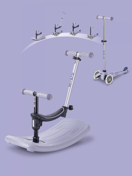 Trottinette Mini Micro Deluxe Rock & Go Lavende LED