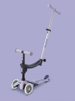 Trottinette Mini Micro Deluxe Rock & Go Lavende LED
