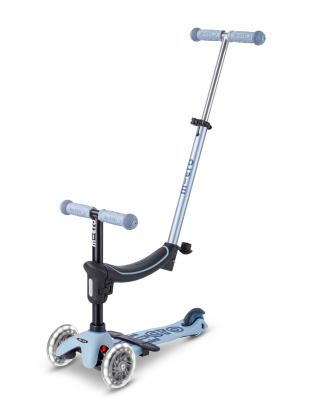 Trottinette Micro Mini 2Grow Bleu Ardoise LED