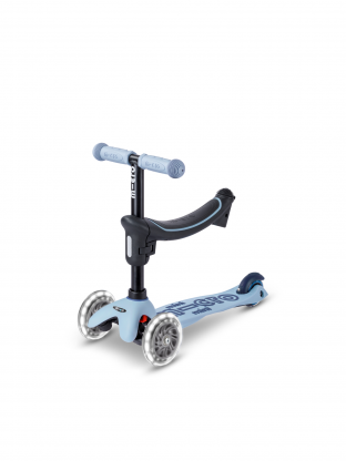 Trottinette Micro Mini 2Grow Bleu Ardoise LED