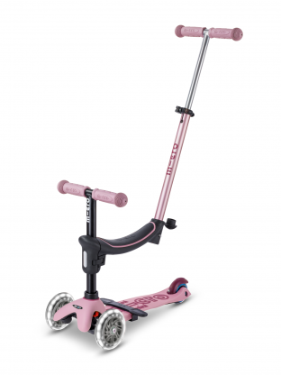 Trottinette Micro Mini 2Grow Rose Poudré LED