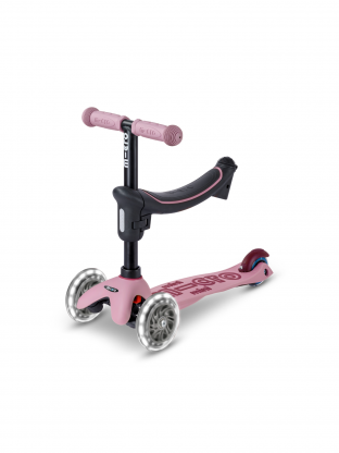 Trottinette Micro Mini 2Grow Rose Poudré LED