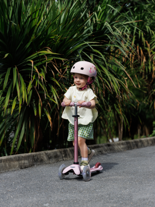 Trottinette Micro Mini 2Grow Rose Poudré LED