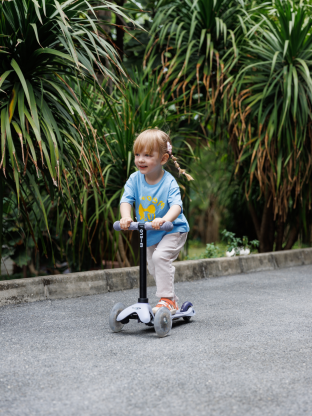 Trottinette Micro Mini2Grow 2.0 Bleu Ardoise LED