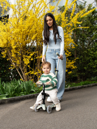 Trottinette Micro Mini 2Grow Vert Sauge LED