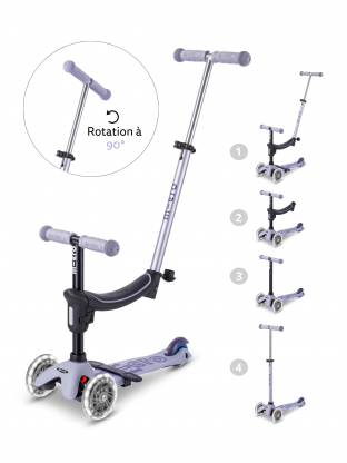 Trottinette Micro Mini 2Grow Lavande LED