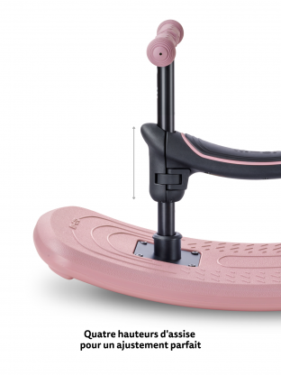Trottinette Mini Micro Deluxe Rock & Go Rose Poudré LED