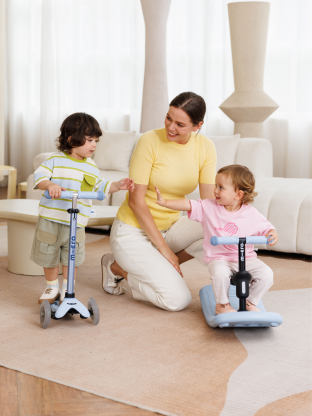 Trottinette Mini Micro Deluxe Rock & Go Bleu Ardoise LED