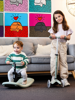 Trottinette Mini Micro Deluxe Rock & Go Vert Olive LED