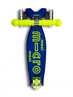 Trottinette enfant Maxi Micro Deluxe pliable Néon Jaune Canari LED