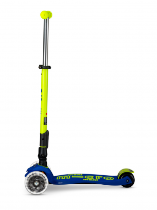 Trottinette enfant Maxi Micro Deluxe pliable Néon Jaune Canari LED
