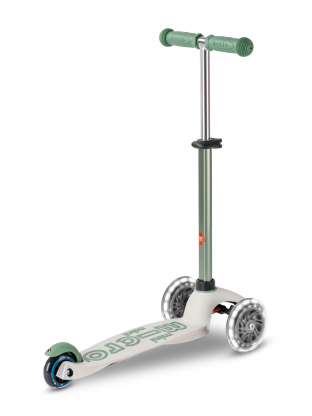 Trottinette 3 roues Mini Micro Deluxe Eco Pistache LED