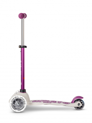 Trottinette 3 roues Mini Micro Deluxe Eco Pourpre LED