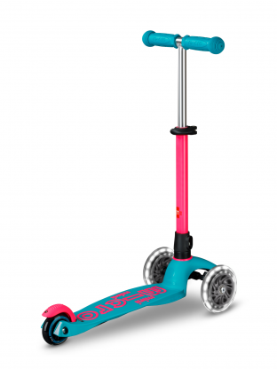 Trottinette 3 roues Mini Micro Deluxe Neon LED Marine Pink