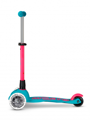 Trottinette 3 roues Mini Micro Deluxe Neon LED Marine Pink