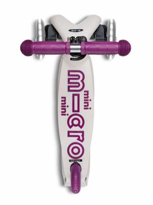 Trottinette 3 roues Mini Micro Deluxe Eco Pourpre LED