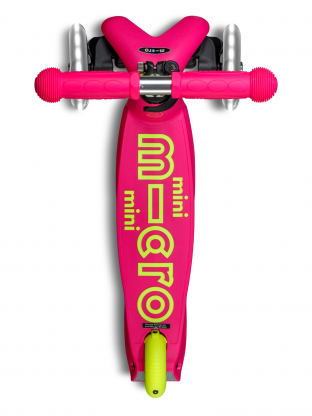 Trottinette 3 roues Mini Micro Deluxe Neon LED Flamingo Yellow