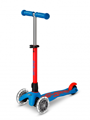 Trottinette 3 roues Mini Micro Deluxe Neon LED Flashing Red